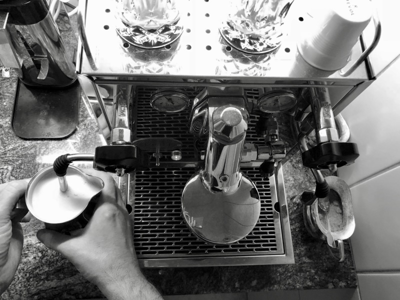 I`m a coffee aficionado.<br>Three years ago, I took my professional barista lessons.